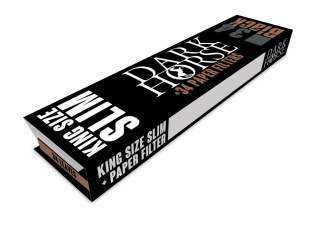 24* Bletki Dark Horse King Size Black 14g + filtry papierowe + stick