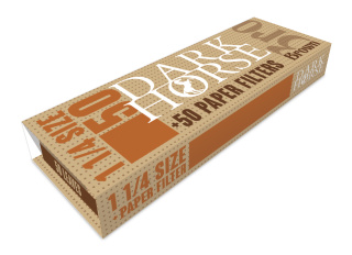 24* Bletki Dark Horse King Size Brown 14g + filtry papierowe + stick