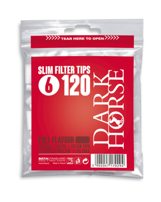 34* Filtry SLIM DARK HORSE 6/15mm -120szt w woreczku