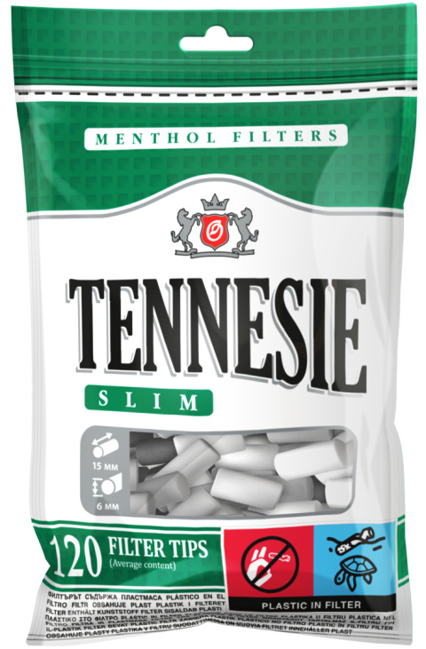 Filtry Tennesie Menthol Slim 120 szt. Filtry Tennesie Menthol Slim 120 szt.