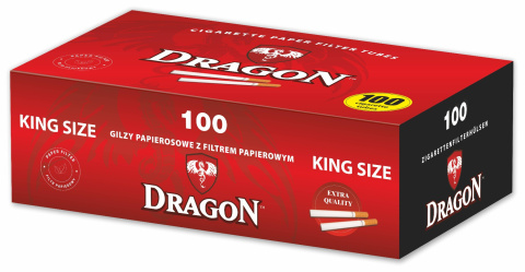 Gilza papierosowa DRAGON 100 - filtr papierowy