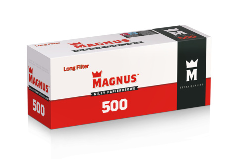 Gilza papierosowa MAGNUS 500 LONG FILTER 20MM Gilza papierosowa MAGNUS 500 LONG FILTER 20MM